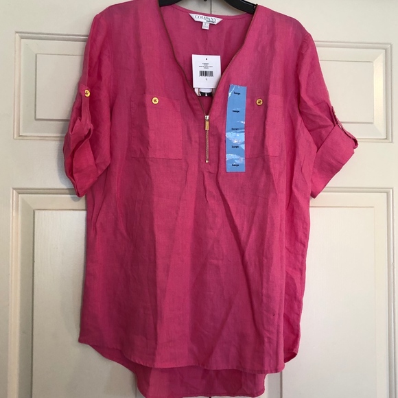 Ellen Tracy Tops - Company Ellen Tracy Linen Top - Large NWT
